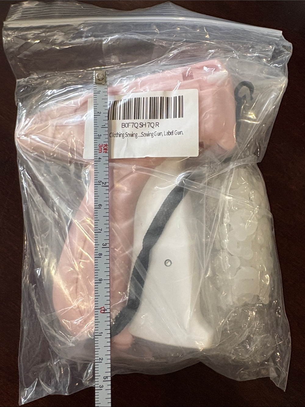 Pink and White Handheld Label Tagging Gun - Picture 3 of 4